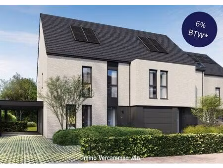 kwalitatief afgewerkte  halfopen bebouwing te putte