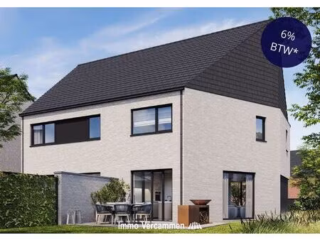 kwalitatief afgewerkte  halfopen bebouwing te putte