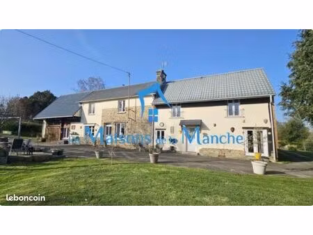 longère normande avec gîte et appartement à la campagne - proche brécey - calme et terrain