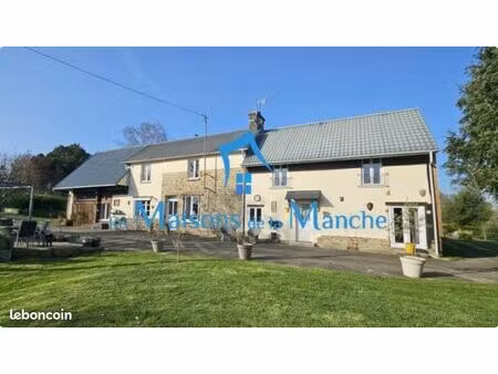 maison de campagne avec gîte et appartement – proche brécey – terrain arboré de plus de 26