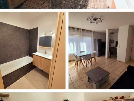 appartement t2 meublé 47m² avec terrasse et garage – résidence sécurisée