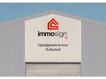 loods van 180 m² ter opslag met grote automatische garagepoort te bocholt!