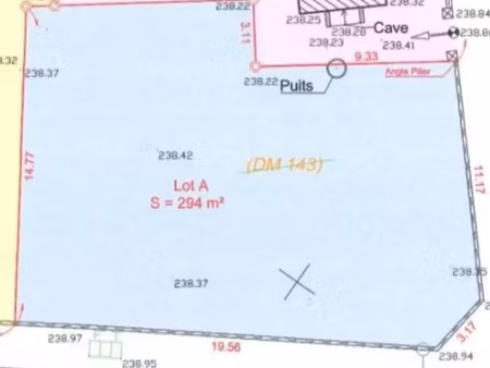 vente terrain 294 m² dijon (21000)