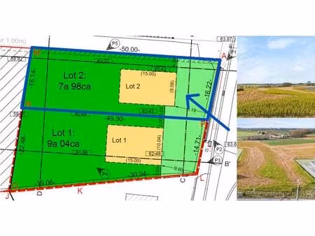 terrain à vendre de 798 m² à bassilly (rbv47816)