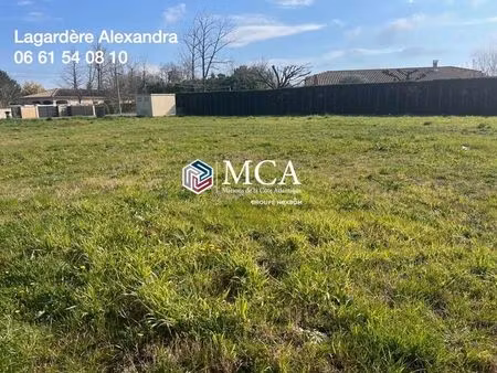 vente terrain 1160 m² fourques-sur-garonne (47200)