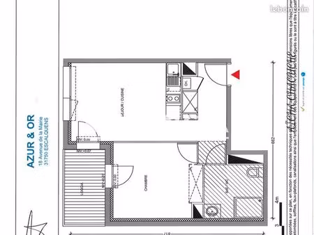 appartement 2 pièces 39 m²