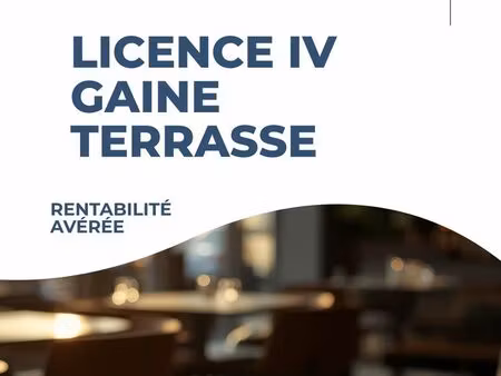 restaurant bar rentable à lyon 7 – licence iv + gaine + terrasse