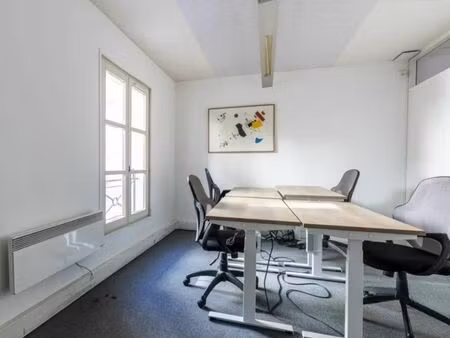 bureau privatif 4 postes flexible à louer – pigalle / paris 9e