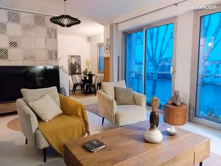 appartement vue sur le cher avec terrasse et garage