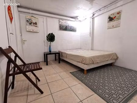 studio 22m² en sous-sol - métro ligne 13 carrefour pleyel