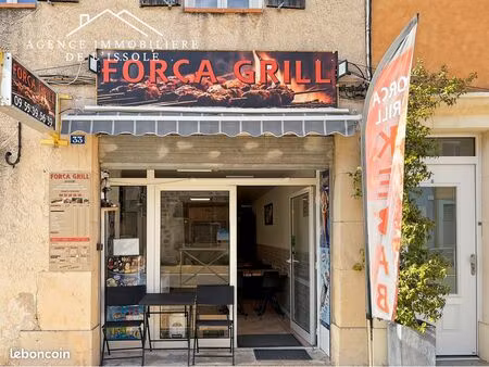 fonds de commerce  restauration  restauration rapide 58 m² forcalqueiret