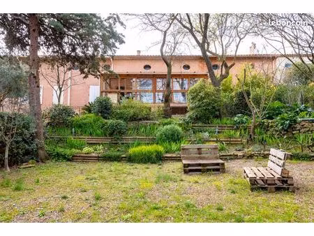 grande maison avec jardin arboré