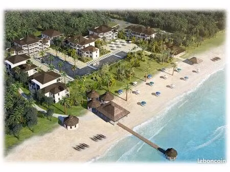 terrain en front de mer des caraïbes