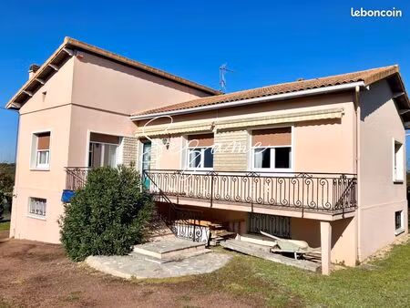 nersac - agréable maison sur sous/sol f7  dépendances  gd terrain clos constructible