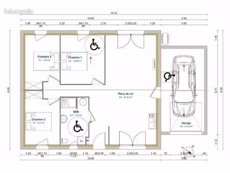 maison 4 pièces 80 m²
