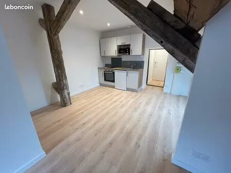 t1 bis meublé 27m² centre is-sur-tille