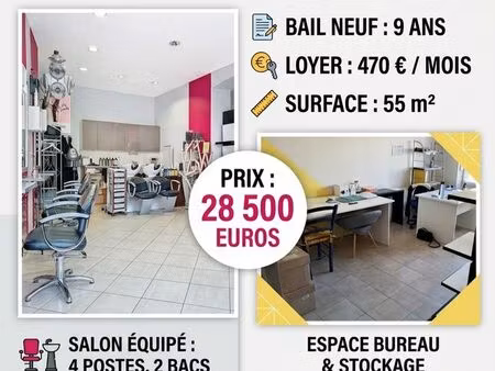 a vendre salon de coiffure