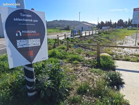 terrain 358 m² lignan sur orb