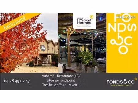 fonds de commerce restaurant 1 877 m²