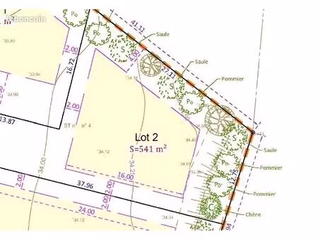 terrain 260 m² bruz