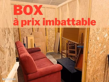 box de stockage - espace - garemeuble à louer