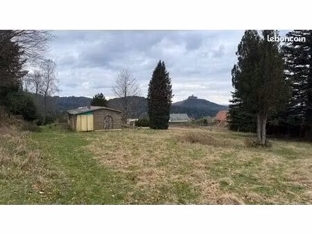 grand terrain plat constructible avec vue