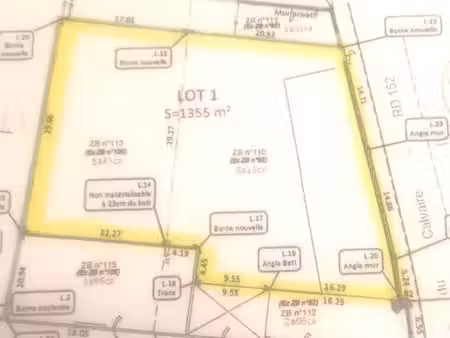 terrain 1355 m² thun st martin
