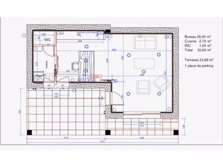 location commerce 1 pièce 30 m² à sanary-sur-mer (83110)