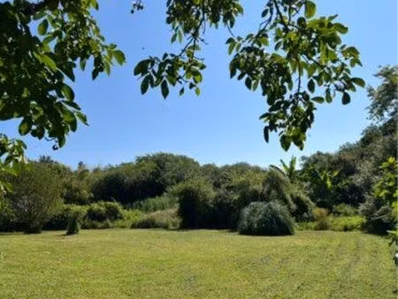 terrain de 1100 m2  rare & divisible  bordé d’une forêt et d’un ruisseau