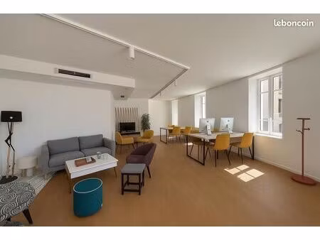 location bureaux neufs meublés (ou non  au choix) 75m² avec cour extérieure 20 m²