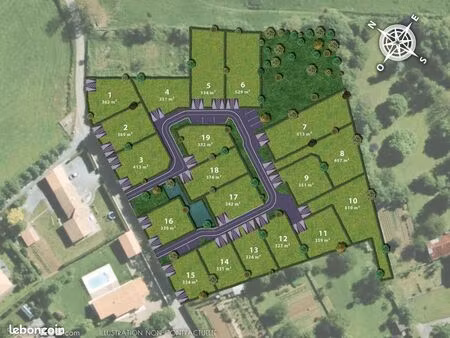 terrain 534 m² mougon