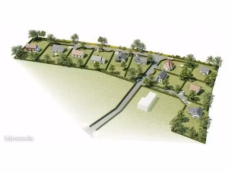 terrain à bâtir viabilisé à saint martin du bec