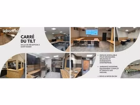 salle de réception à louer – idéale pour événements professionnels – saint-dizier