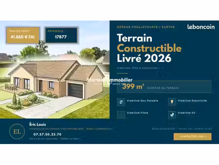 immeuble 399 m² cerans foulletourte