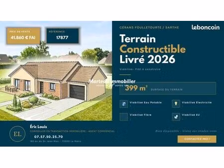 immeuble 399 m² cerans foulletourte