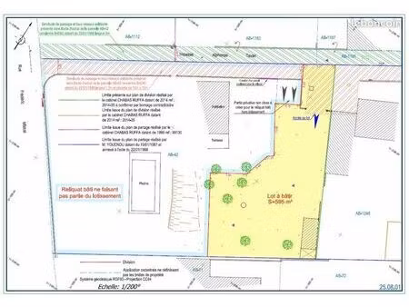 terrain à bâtir 595 m² – libre constructeur – jonquerettes (84450)