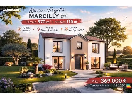 maison 115 m² marcilly