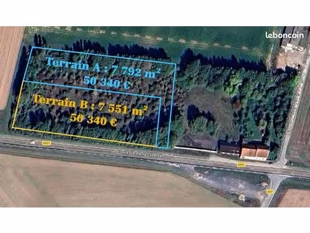 terrains à vendre 7 792m² – prosnes (51400) – lieu-dit « ferme de constantine » - 20mn de 