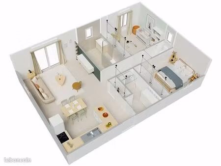 maison 3 pièces 70 m²