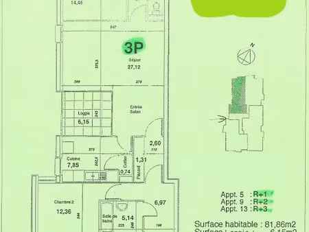 appartement 2 chambres