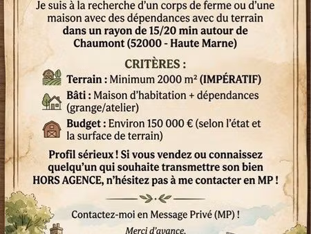 corps de ferme / maison avec dépendances