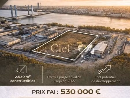 terrain 1 595 m² bordeaux