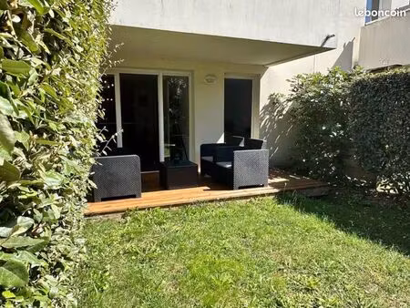 t2 meublé 40 m² avec terrasse et jardin