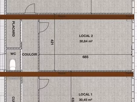 locaux professionnels / bureaux de charme – centre alex (74) – 30 à 39 m² – disponible aoû