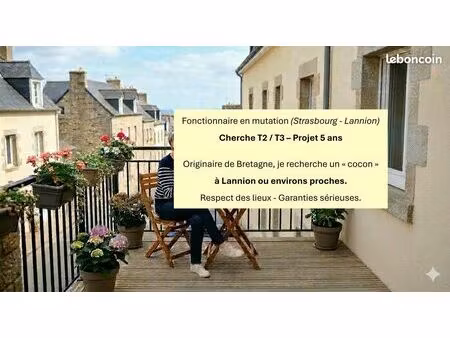 fonctionnaire cherche t2 / t3