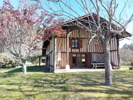 maison landaise entre pins et océan
