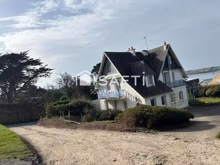 carantec – quartier du varquez – maison de caractère à rénover  seconde ligne mer