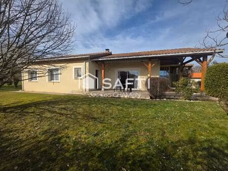maison contemporaine de plain-pied 4 chambres et terrain arboré   vue pyrénées