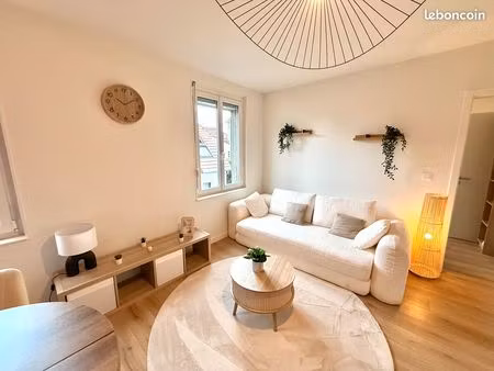 appartement t2 refait à neuf & meublé  pompe à chaleur • rentabilité 6 5 % • 9300 /an • cl