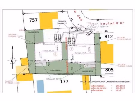 terrain chanteheux m² t- à vendre  139 000 €